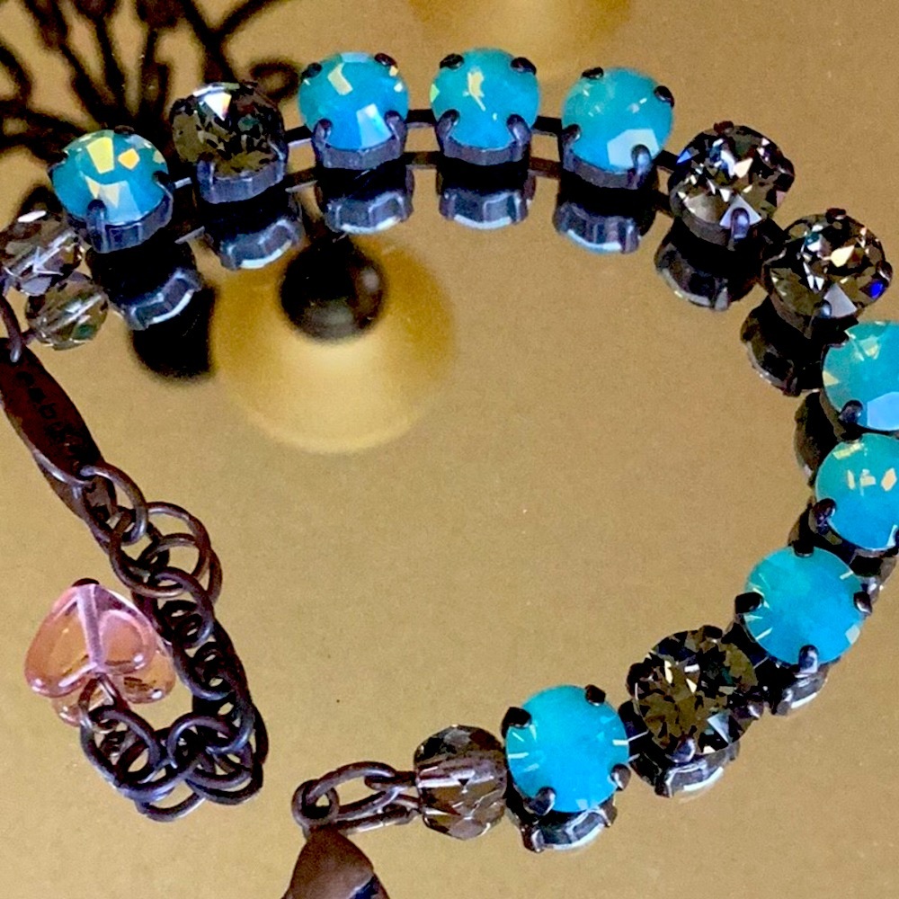 Sabika New Bracelet with Swarovski Crystals, great for heirloom.